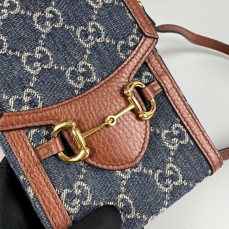 GUCCI 625615 牛仔1955手機包-7