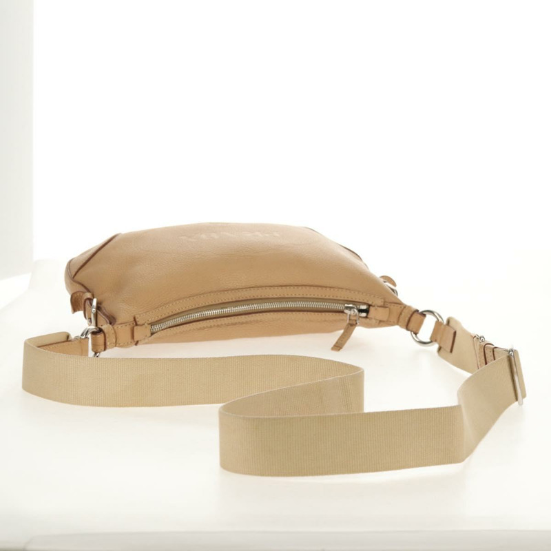 【日本直送】PRADA 皮革單背包 米色 銀色 正品 153864V-5