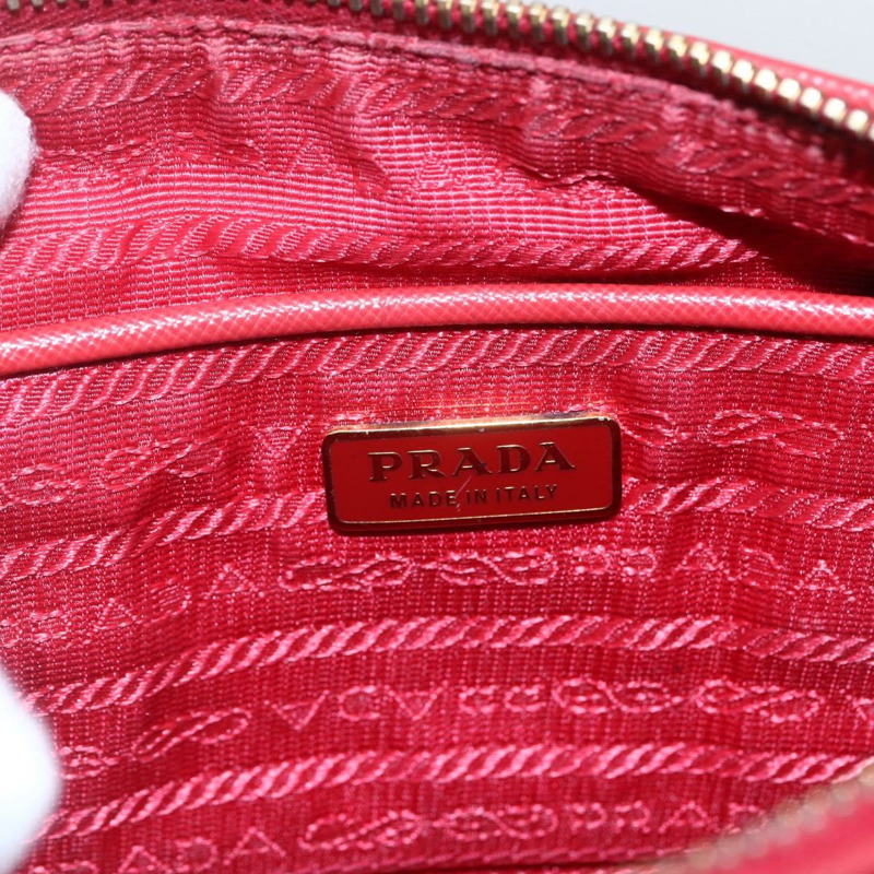 【日本直送】PRADA 尼龍紅金肩包 正品 154700V-18