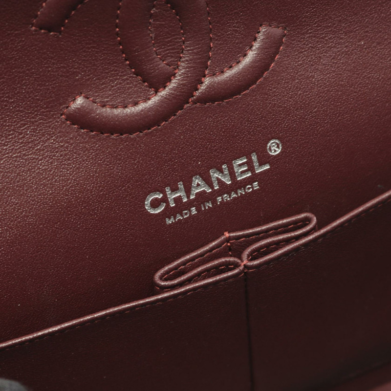 香奈兒 (CHANEL) Matelasse W 翻蓋鏈條單背包 A01113 小牛皮 黑色 二手 SHW CC-3