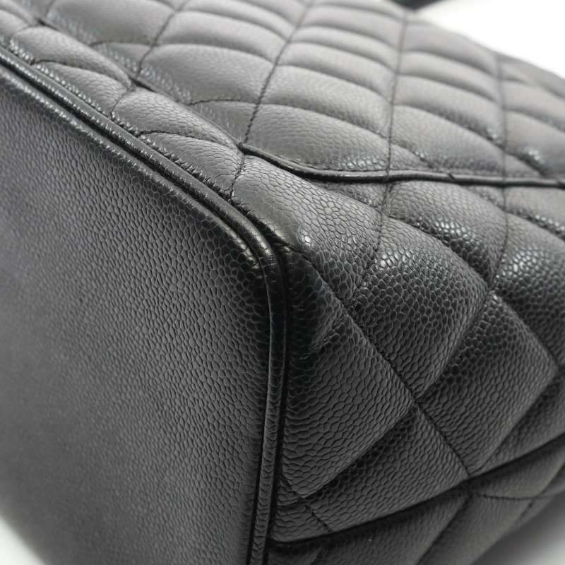 香奈兒 (CHANEL) Medallion Tote 手提包 A01804 小牛皮 黑色 二手 女士 SHW CC Coco-7