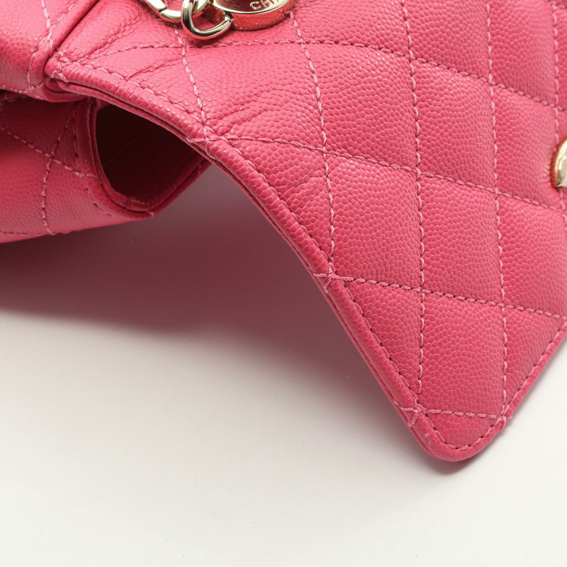 香奈兒 Coco XXS 頂部手柄鏈條單肩背包 AS2215 皮革 粉紅色 金色五金 二手-6