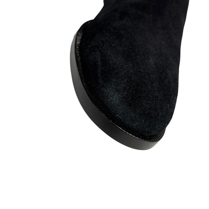 【美收精品】YSL 黑色麂皮長靴 4-558-6