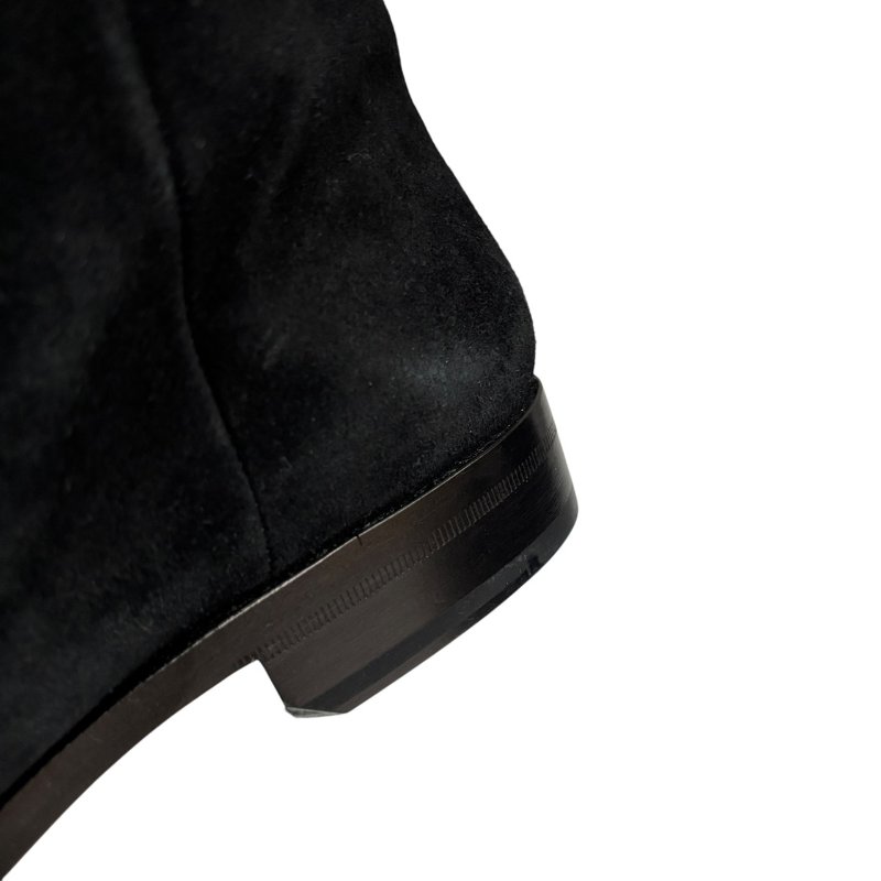 【美收精品】YSL 黑色麂皮長靴 4-558-7