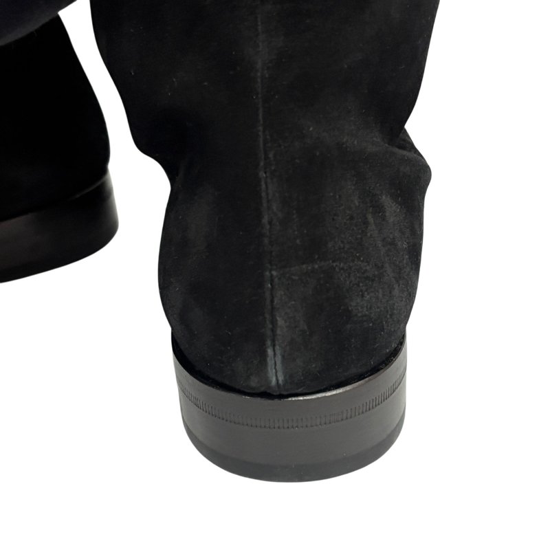 【美收精品】YSL 黑色麂皮長靴 4-558-9