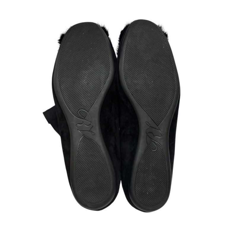 【美收精品】ROGER VIVIER 黑色毛毛平底鞋 4-560-7