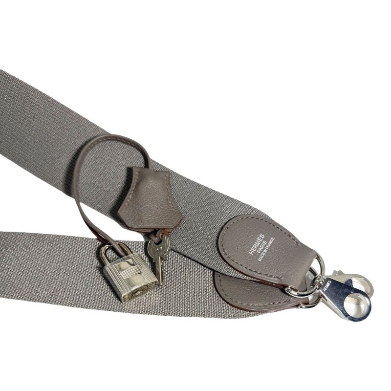 ［2631］ 愛馬仕  Hermès TOOLBOX 26 (錫氣灰)手提包 EV皮 大號 銀扣-5