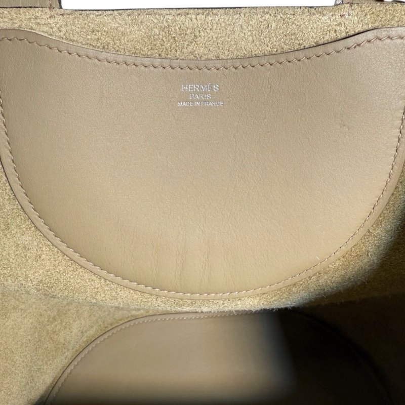 ［2685］ 愛馬仕  Hermès  PICOTIN 22 (鼠尾草綠)手提包 TC皮 銀扣-9