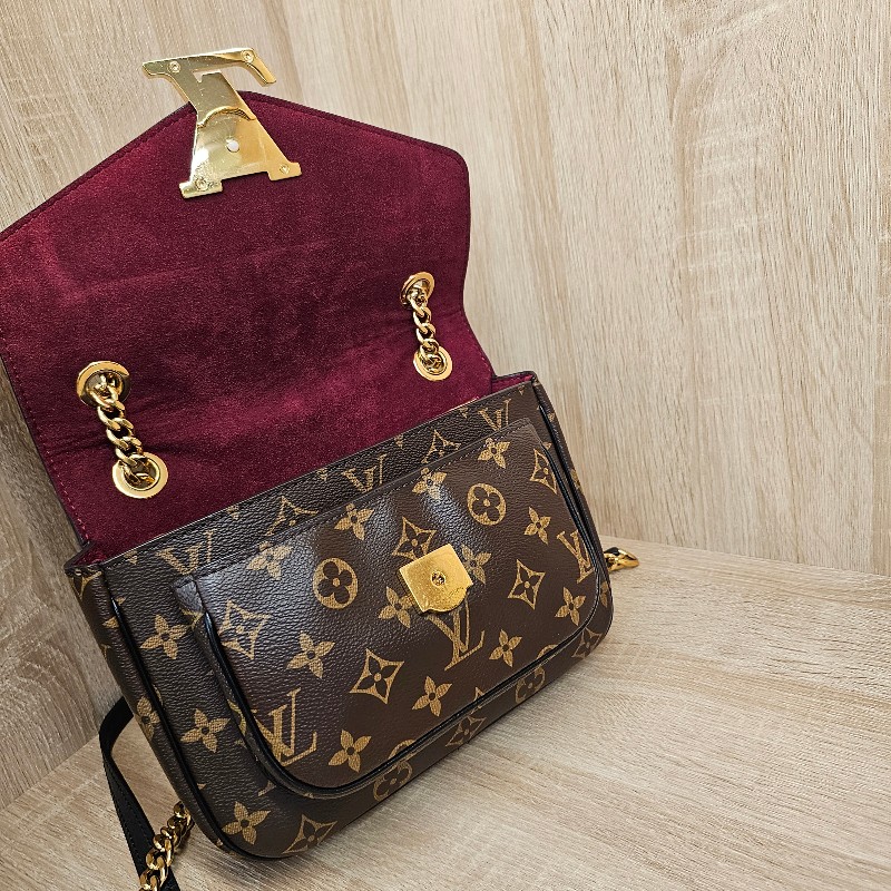 [女神包款🎁甜價出] LV老花PassyMM磁吸金釦肩斜背包-20