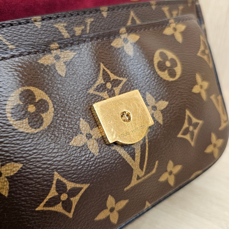 [女神包款🎁甜價出] LV老花PassyMM磁吸金釦肩斜背包-21