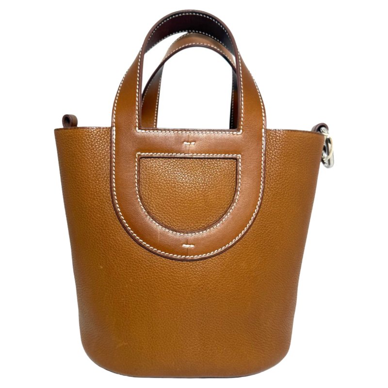 ［2721］愛馬仕  Hermès  PICOTIN 18 (金棕銀扣)手提包 褔寶馬鞍 銀扣-1