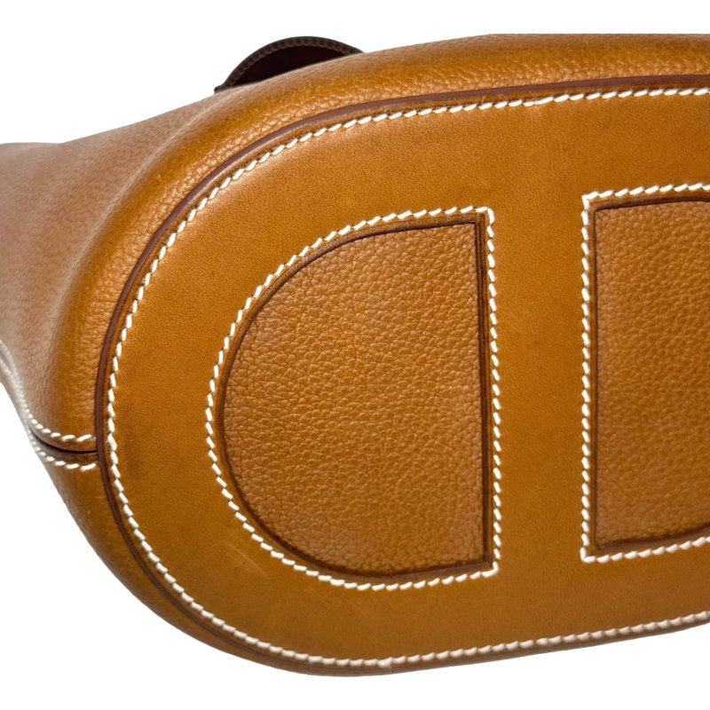 ［2721］愛馬仕  Hermès  PICOTIN 18 (金棕銀扣)手提包 褔寶馬鞍 銀扣-8