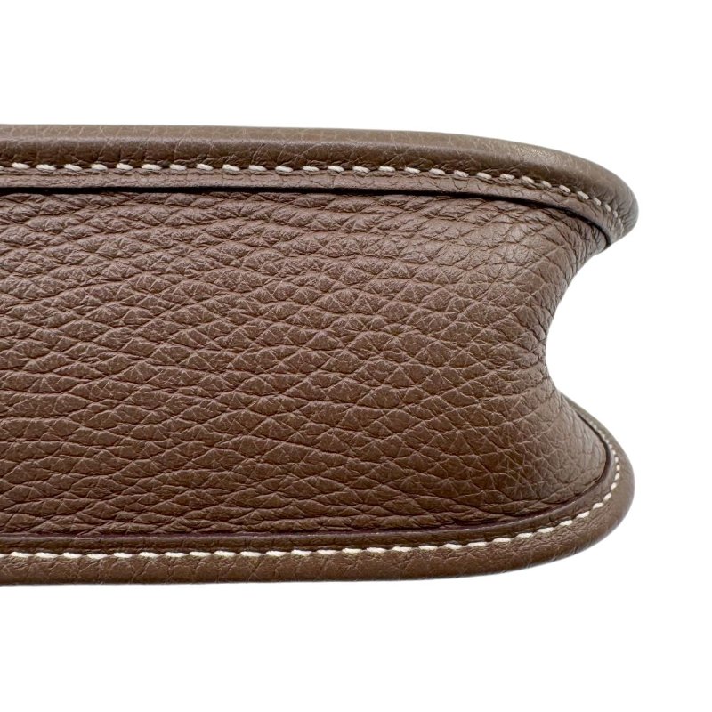 【2476】愛馬仕  Hermès  EVELYNE 16 大象灰 單肩包 TC皮 mini-6