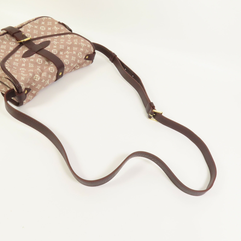 LOUIS VUITTON Monogram Mini Lin Saumur金扣肩背袋-4