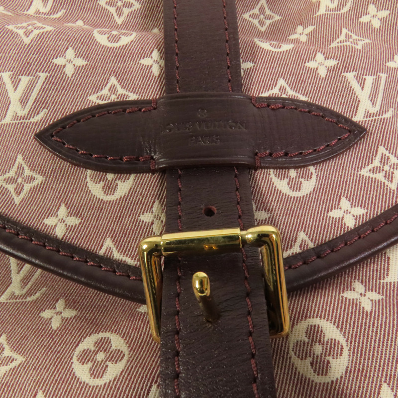 LOUIS VUITTON Monogram Mini Lin Saumur金扣肩背袋-8
