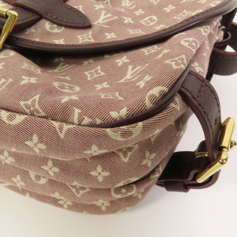 LOUIS VUITTON Monogram Mini Lin Saumur金扣肩背袋-11