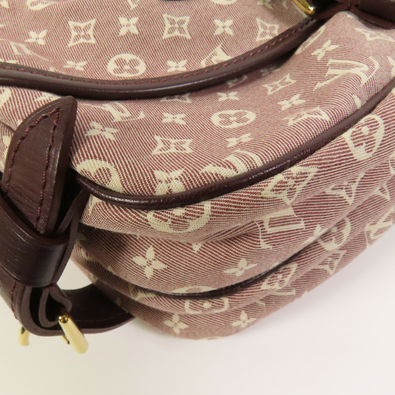 LOUIS VUITTON Monogram Mini Lin Saumur金扣肩背袋-12