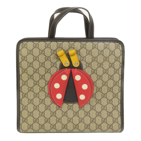 GUCCI 塗層帆布Ladybug手挽袋