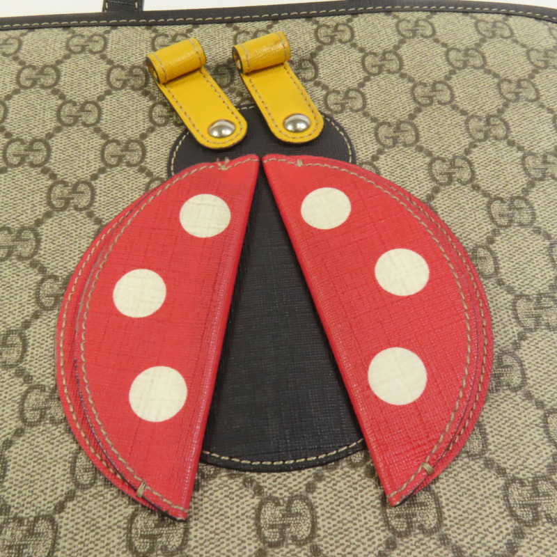 GUCCI 塗層帆布Ladybug手挽袋-6