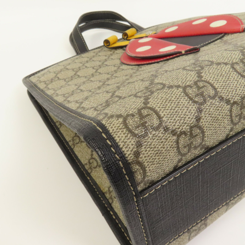 GUCCI 塗層帆布Ladybug手挽袋-11
