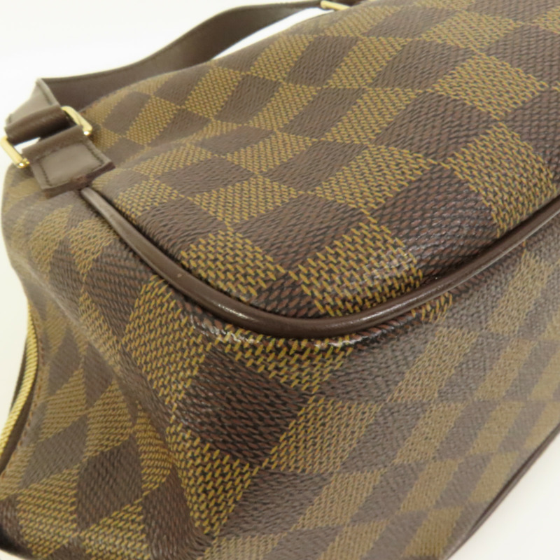 LOUIS VUITTON Damier Belem PM金扣手挽袋-13