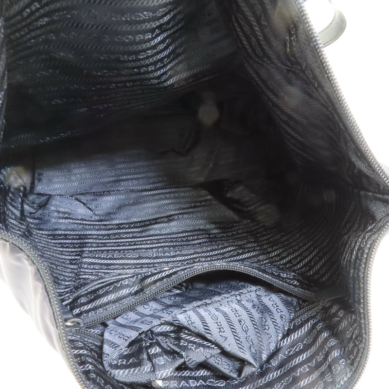 PRADA 尼龍2way Shoulder銀扣手挽肩背兩用袋-6
