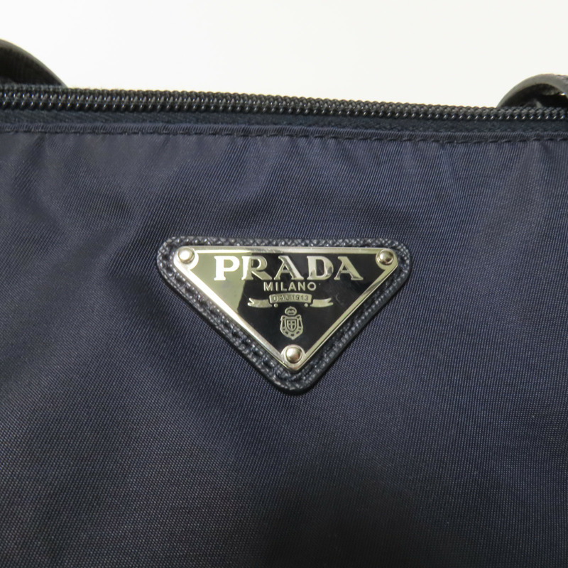 PRADA 尼龍2way Shoulder銀扣手挽肩背兩用袋-7