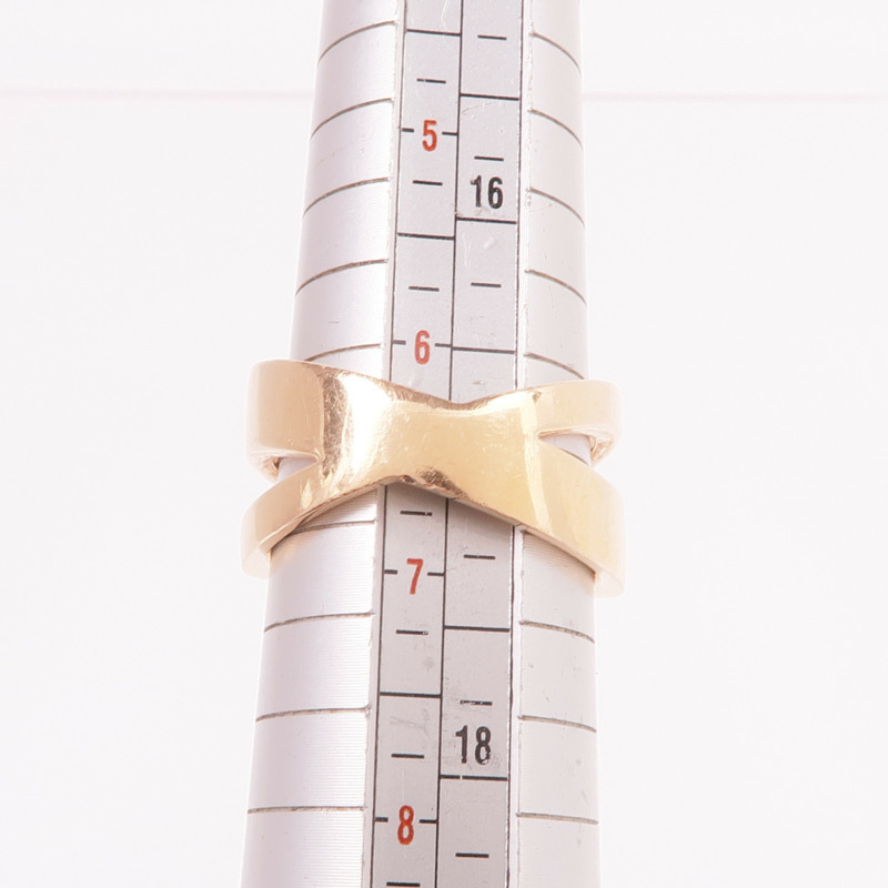 TIFFANY＆CO 18K玫瑰金Atlas X Wide Diamond Ring鑽石戒指US#6.5-5