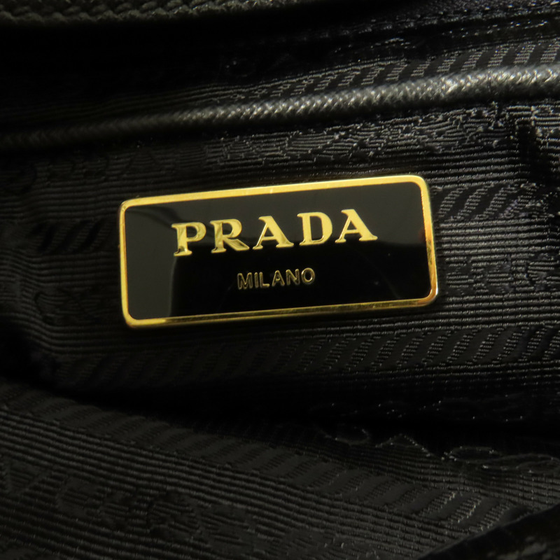 PRADA 尼龍2way Shoulder金扣手挽肩背兩用袋-8