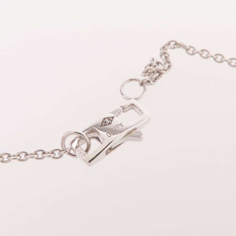 LOUIS VUITTON 18K白金Empreinte Pendant Diamonds鑽石項鍊-4