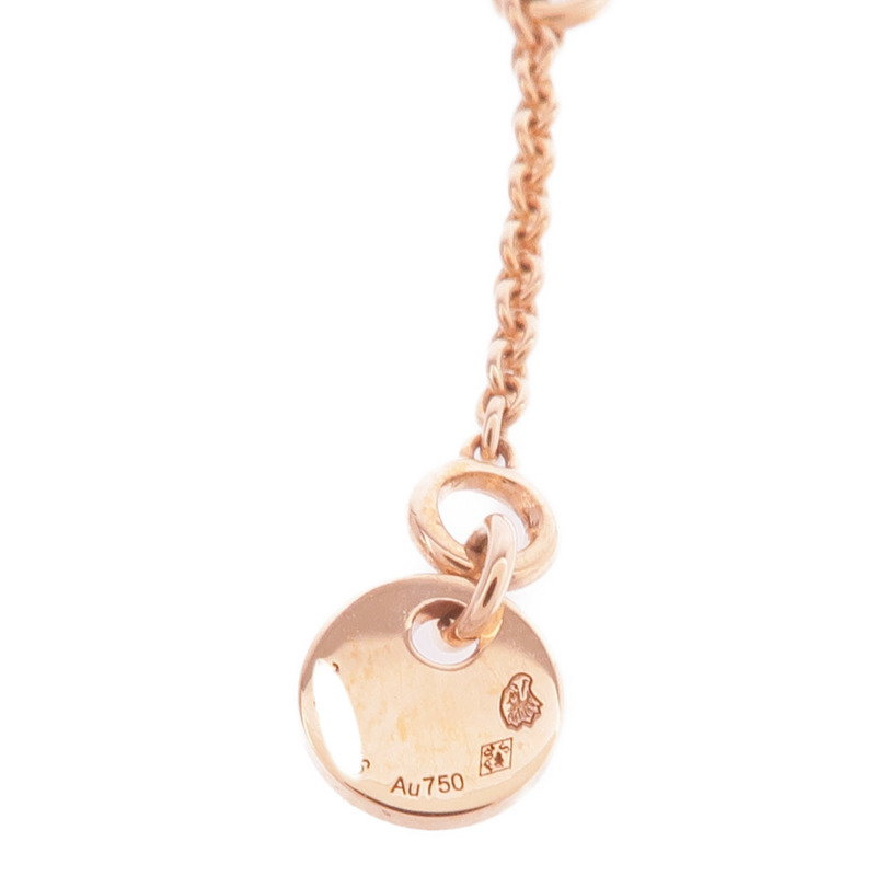 HERMES 18K玫瑰金Pendentif Amulettes Kelly翡翠項鍊-5