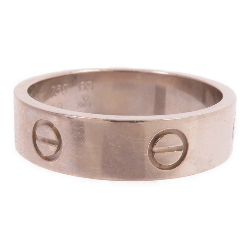 CARTIER 18K白金Love Ring鑽石戒指Cartier#63/US#10.5-3