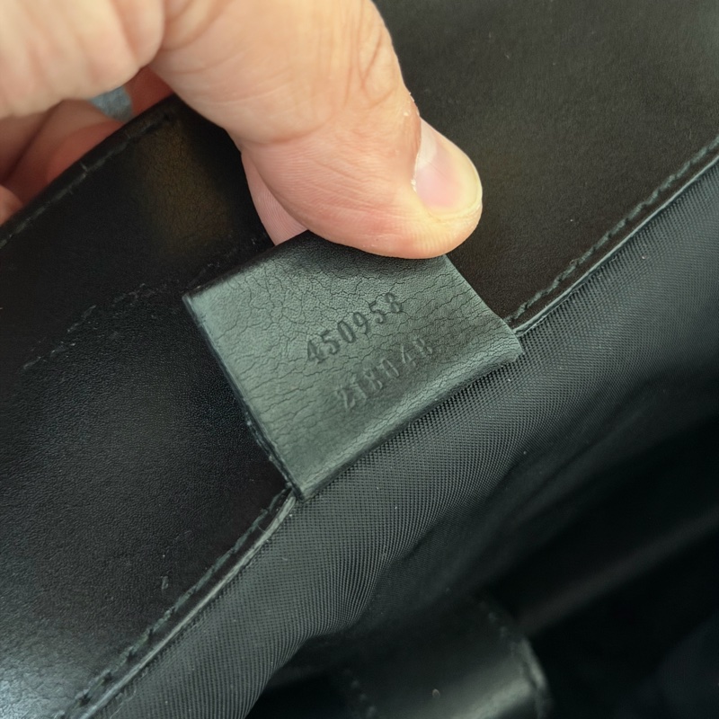 Gucci 雙肩老花後背包-13