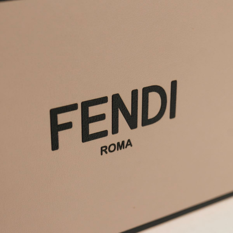 【日本直送】FENDI Box 橫向單肩包 皮革 粉紅色 金色 正品 151310A-18
