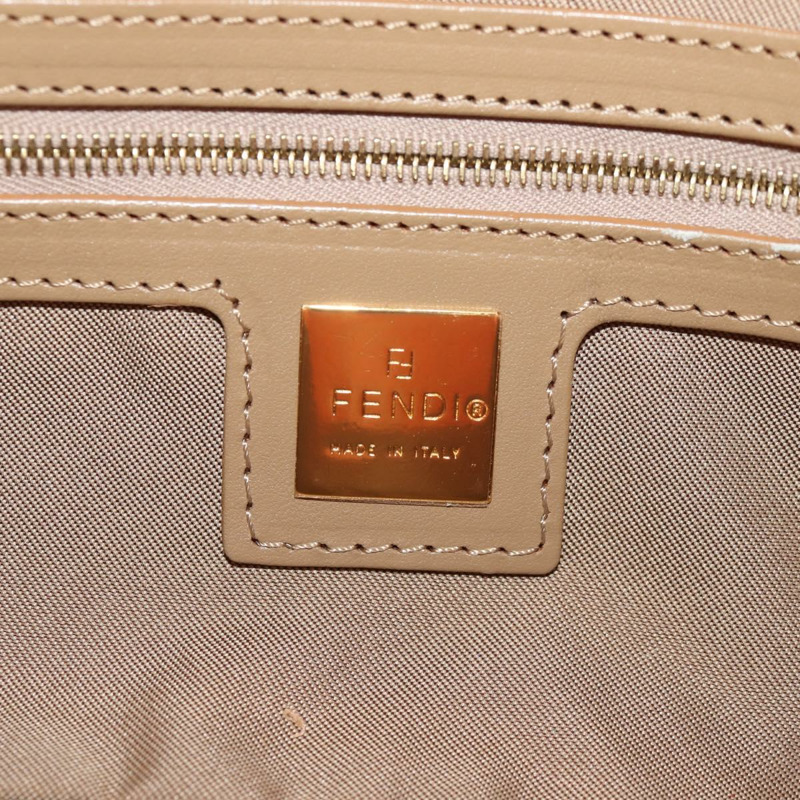 【日本直送】FENDI Zucchino 帆布 Mamma Baguette 肩背包 橘色金色 正品 yk19564V-21