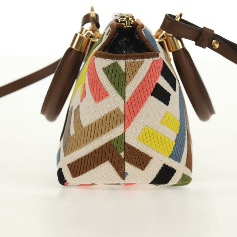 【日本直送】FENDI Zucca帆布迷你By The Way手提包 2way 多色金色 正品 154164M-2