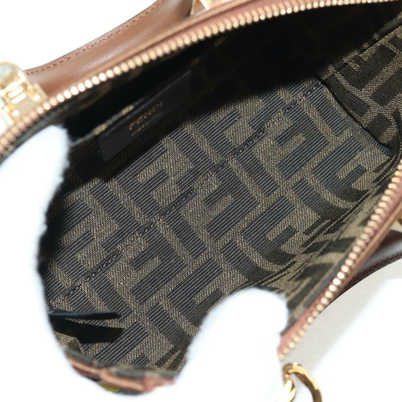 【日本直送】FENDI Zucca帆布迷你By The Way手提包 2way 多色金色 正品 154164M-9