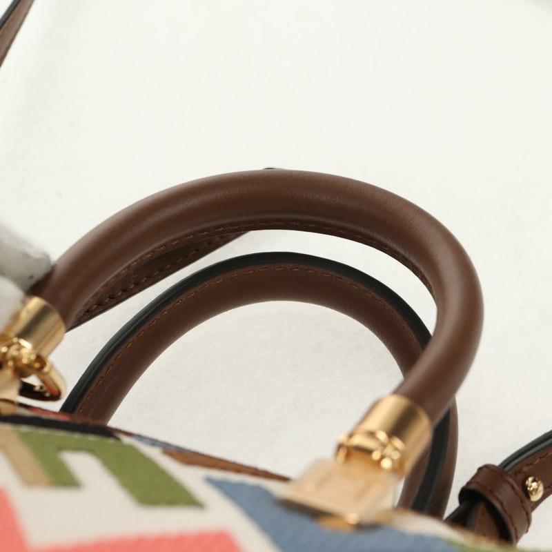 【日本直送】FENDI Zucca帆布迷你By The Way手提包 2way 多色金色 正品 154164M-13