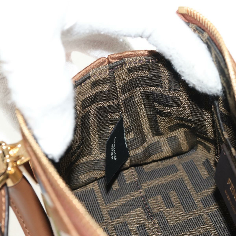 【日本直送】FENDI Zucca帆布迷你By The Way手提包 2way 多色金色 正品 154164M-22