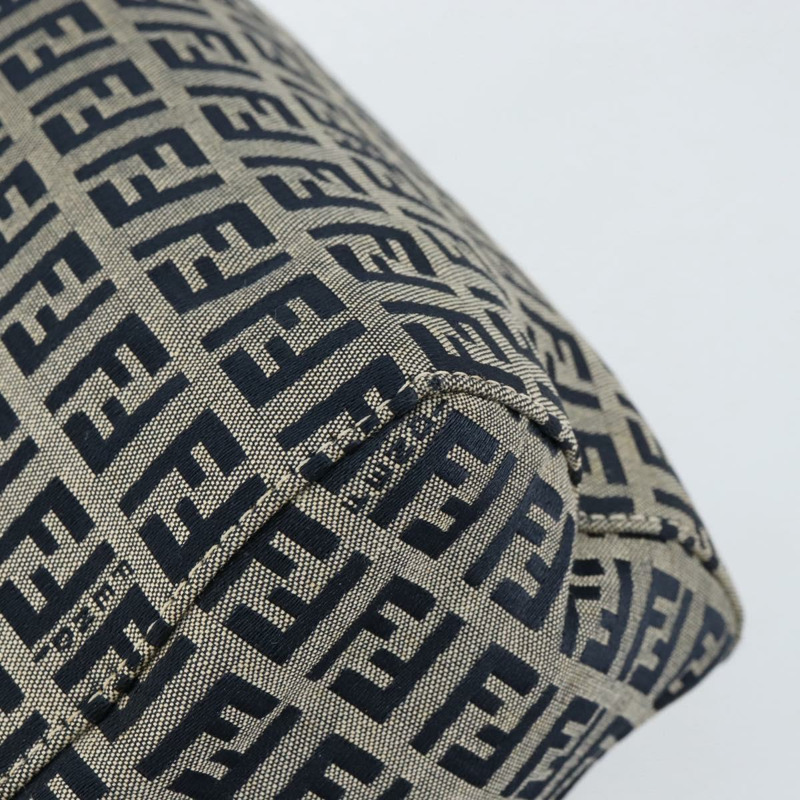 【日本直送】FENDI Zucchino帆布手提包 海軍藍 銀色 正品 151349-8