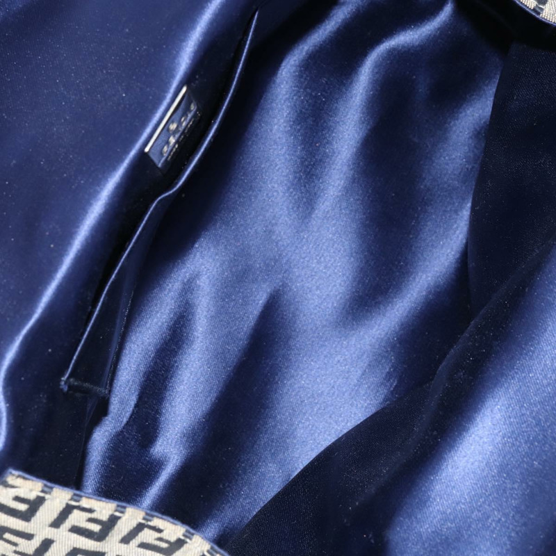 【日本直送】FENDI Zucchino帆布手提包 海軍藍 銀色 正品 151349-10