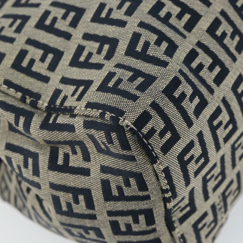 【日本直送】FENDI Zucchino帆布手提包 海軍藍 銀色 正品 151349-14