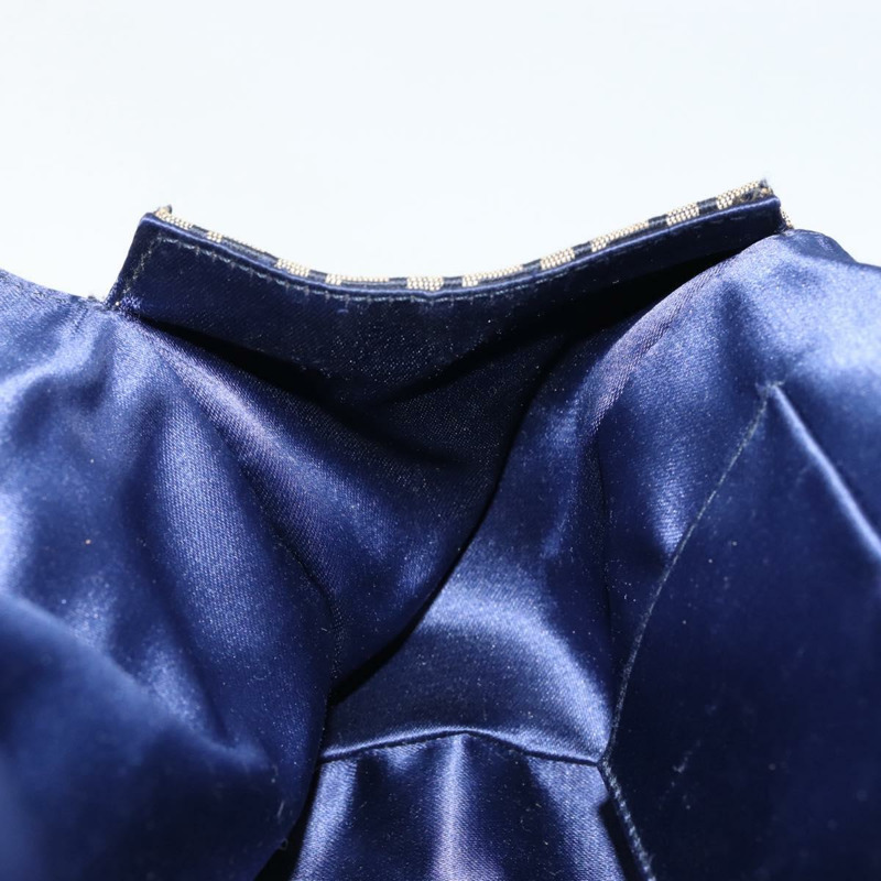 【日本直送】FENDI Zucchino帆布手提包 海軍藍 銀色 正品 151349-21