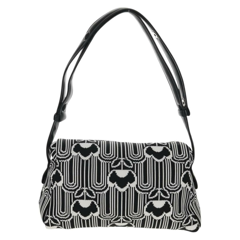 【日本直送】PRADA Signeau帆布肩背包，黑色/銀色，貨號1BC165，正品，編號yk19619M-1