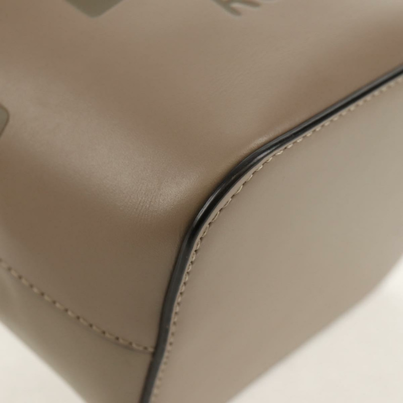 【日本直送】FENDI 灰色金色皮革單肩包，正品編號 148635AM-15