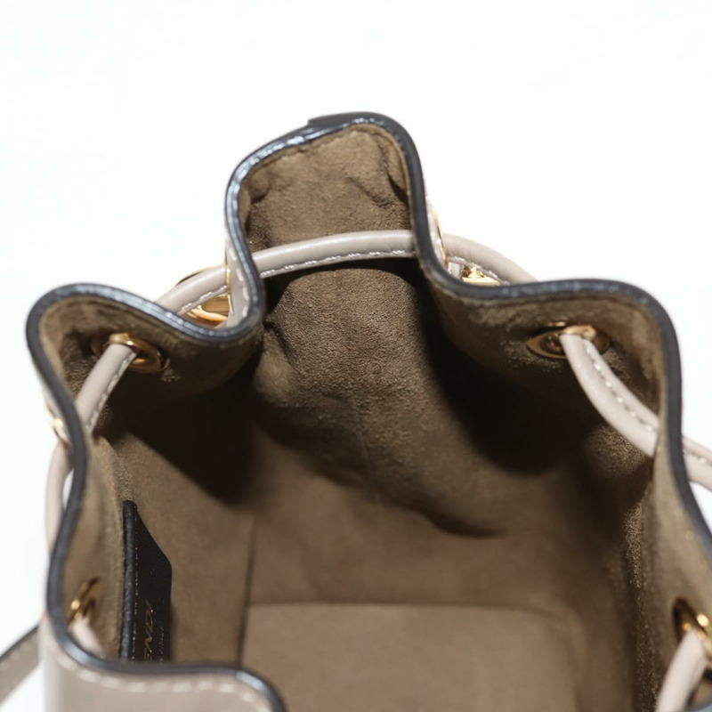 【日本直送】FENDI 灰色金色皮革單肩包，正品編號 148635AM-21