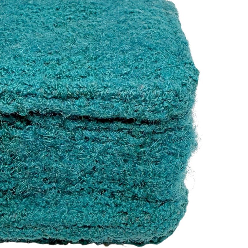 ［2400］香奈兒 Chanel 19 Bag WOC 湖水藍綠色 斜挎包 毛呢 小號 金扣-9