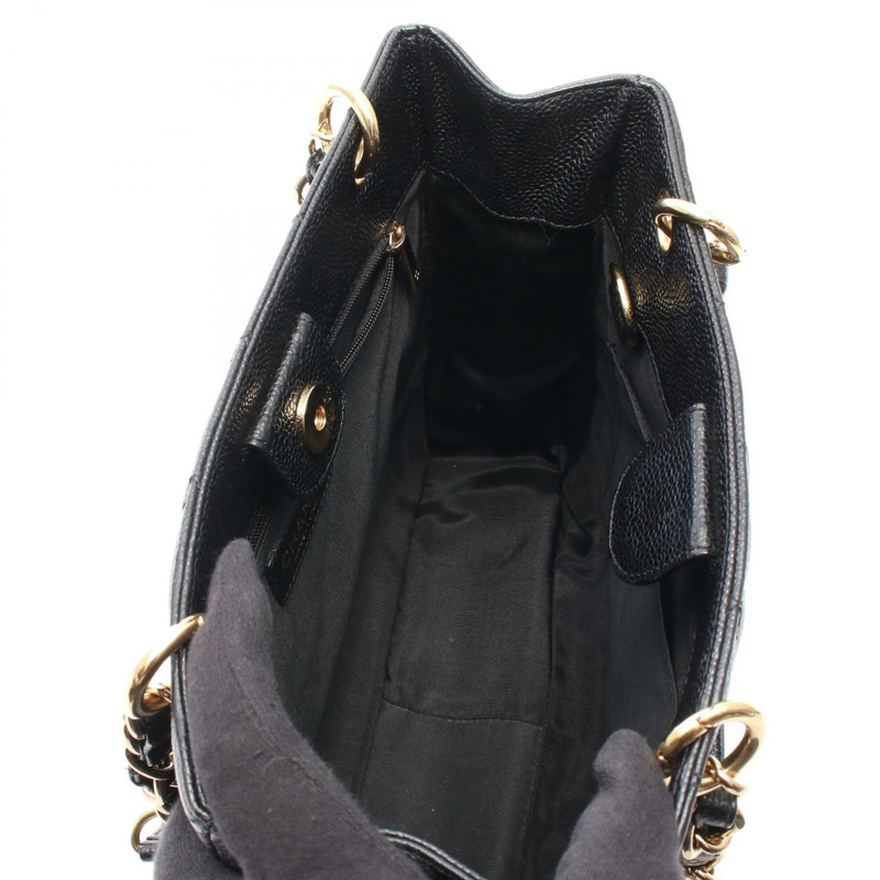 香奈兒 (CHANEL) Matelasse PST 手提鏈條單背包 A20994 黑色皮革 二手 女士 金色五金-2