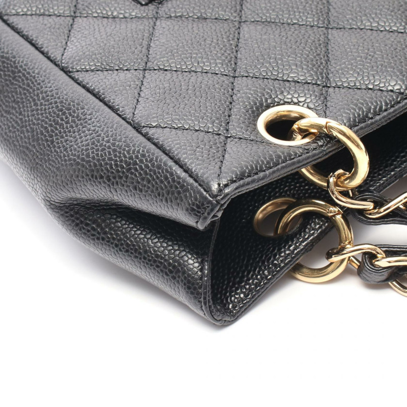 香奈兒 (CHANEL) Matelasse PST 手提鏈條單背包 A20994 黑色皮革 二手 女士 金色五金-6