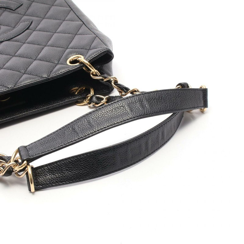 香奈兒 (CHANEL) Matelasse PST 手提鏈條單背包 A20994 黑色皮革 二手 女士 金色五金-7